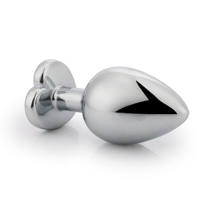 Plug Anal Joya en forma de Corazón Rojo Rubí Talla S