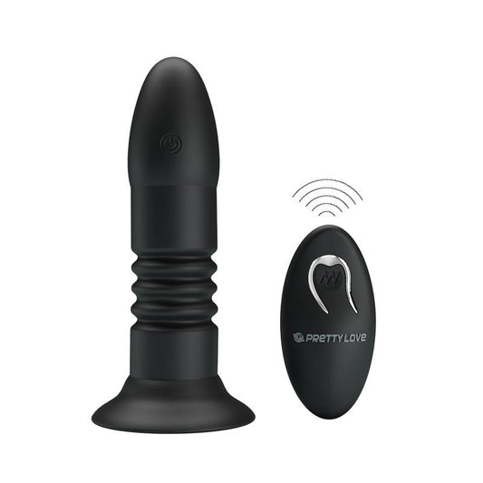 Magic Jingers. Plug Anal Movimiento Arriba y Abajo Periscópico. Control Remoto