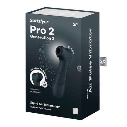 Succionador de Clitoris Pro 2 Gen 3 Liquid Air Negro