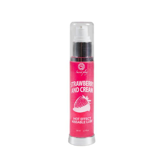 Lubricante Efecto Calor 50 ml sabor Fresas con Nata