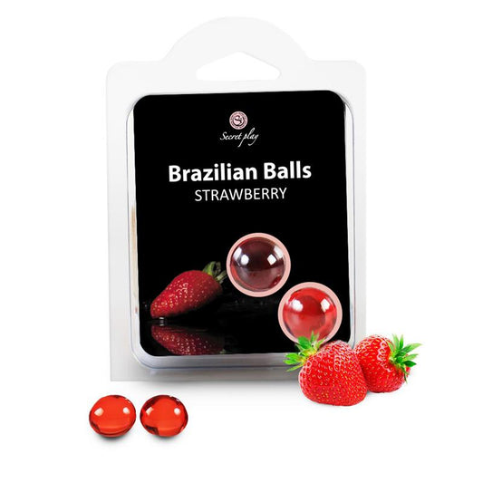 Set de 2 Bolas Brasileñas Aroma Fresa