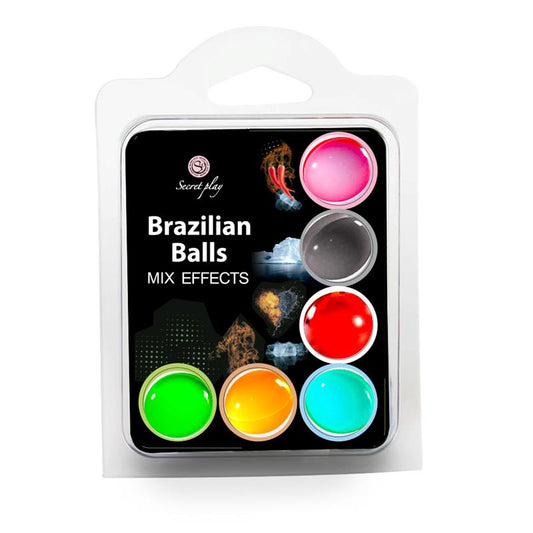 Set de 6 Bolas Brasileñas Efecto Mix