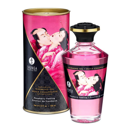 Aceite de Masaje Efecto Calor Aroma a Frambuesa