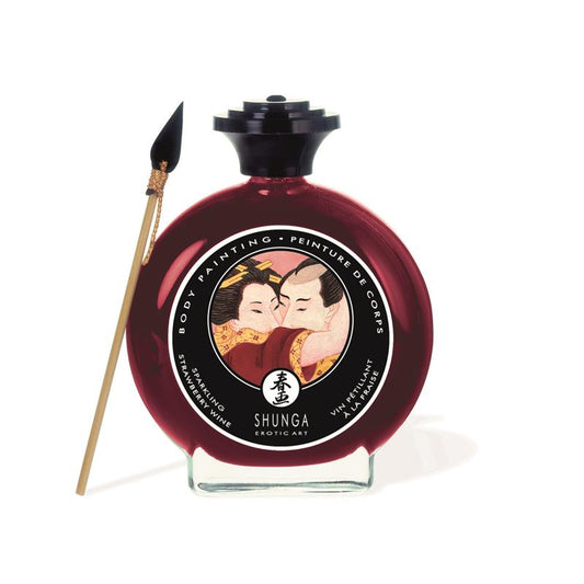 Pintura Corporal Besable 100 ml Sabor a Vino de Fresa - Shunga Osmic