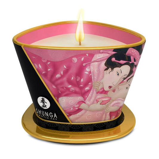 Vela de Masaje Rosa Aroma a Té Verde