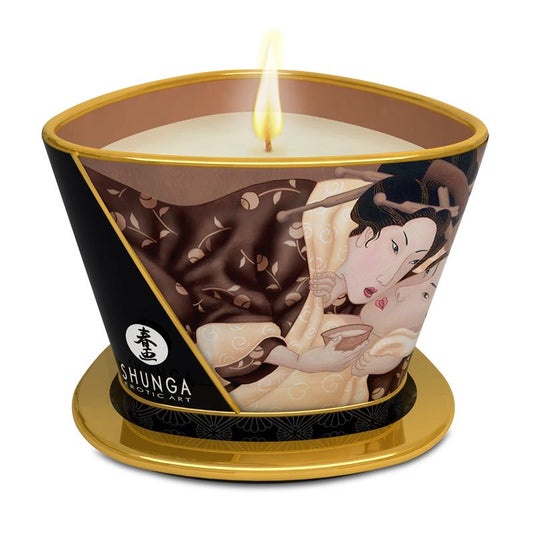 Vela de Masaje Aroma a Chocolate, cosméticos sensuales