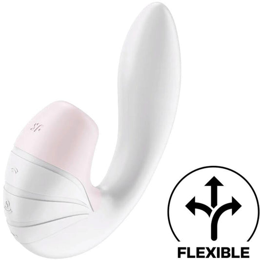 Succionador y vibrador para clítoris: Supernova Blanco USB