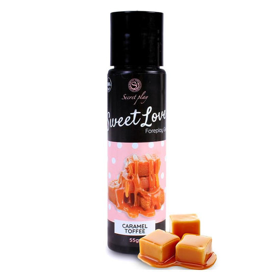 Lubricante Base de Agua 60ml Comestible Sabor Caramelo Toffee