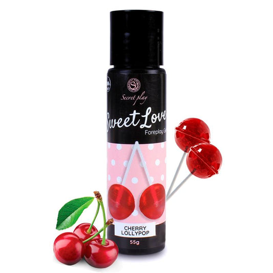 Lubricante a base de agua 60 ml sabor a Piruleta de Cereza