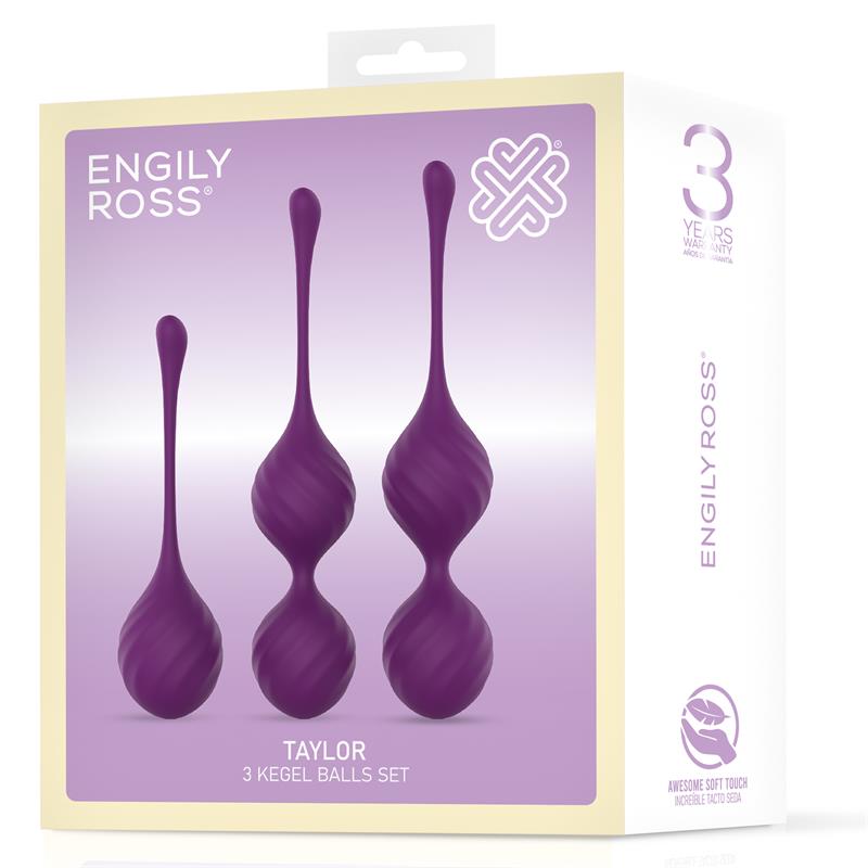 Bolas Kegel de Silicona Morada, suelo pélvico sano