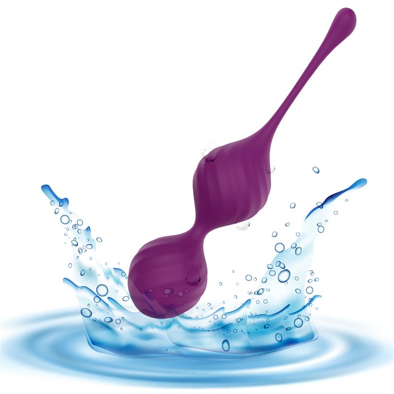 Bolas Kegel de Silicona Morada, suelo pélvico sano
