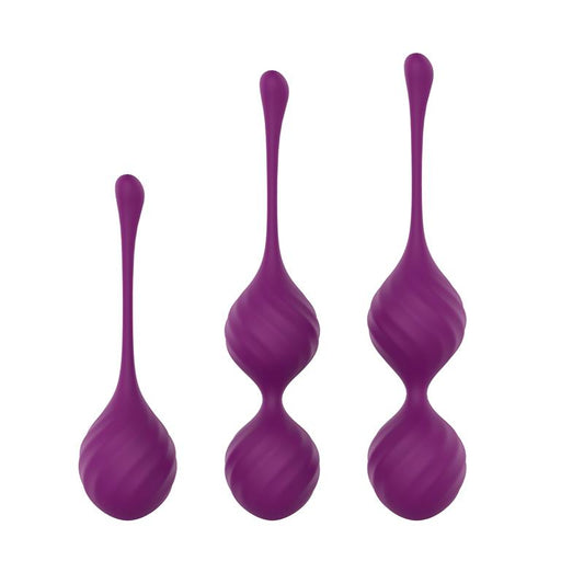 Bolas Kegel de Silicona Morada, suelo pélvico sano