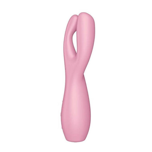 Vibrador 2 Potentes Motores y 12 funciones. Threesome 3 Rosa