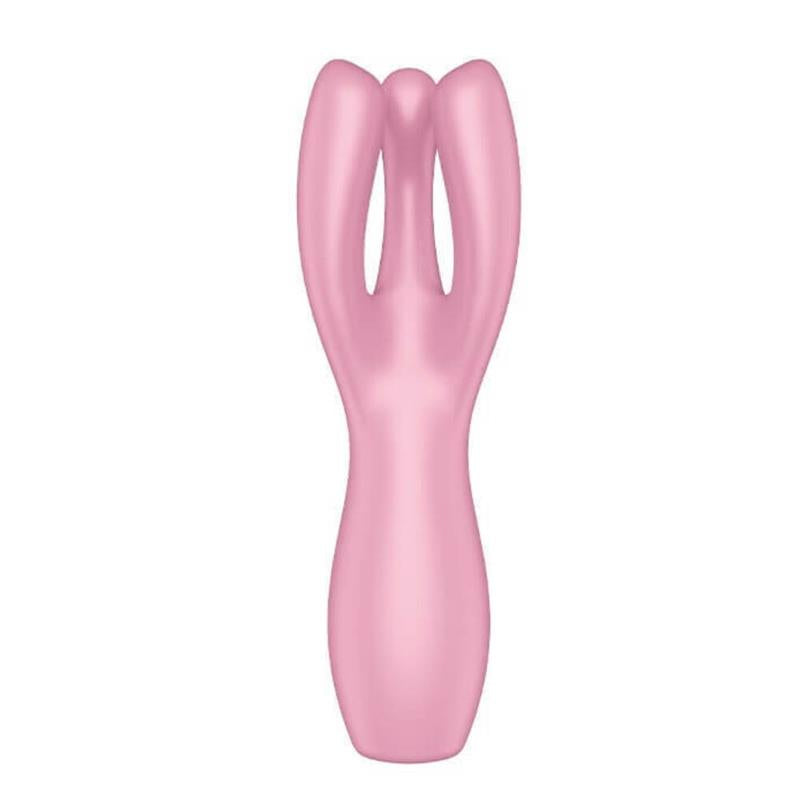 Vibrador 2 Potentes Motores y 12 funciones. Threesome 3 Rosa
