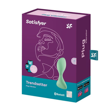 Plug Anal Vibrador con Vibración y APP. Verde Claro