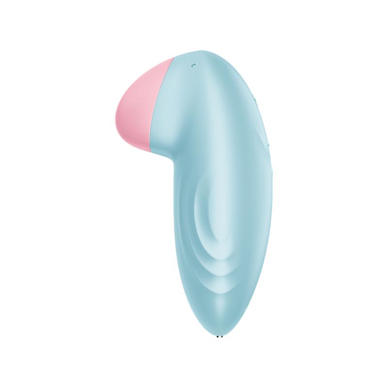 Vibrador con punta bulbosa para clítoris, APP Satisfyer Azul