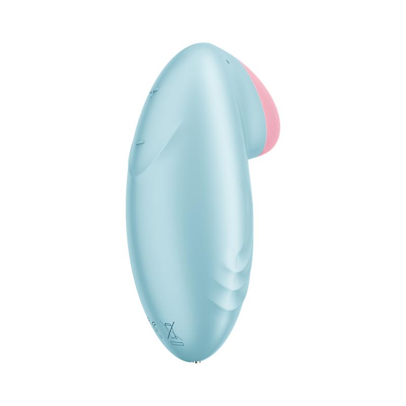 Vibrador con punta bulbosa para clítoris, APP Satisfyer Azul
