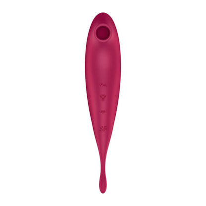 Masajeador de Clítoris Vibrador Twirling Pro APP Rojo Oscuro