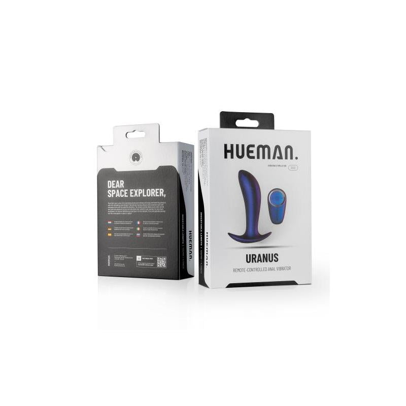 Uranus. Plug Anal con Vibración. Control Remoto, USB. 10 funciones