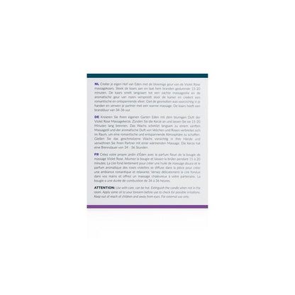 Vela de Masaje Rosa Violeta - 200g - Osmic