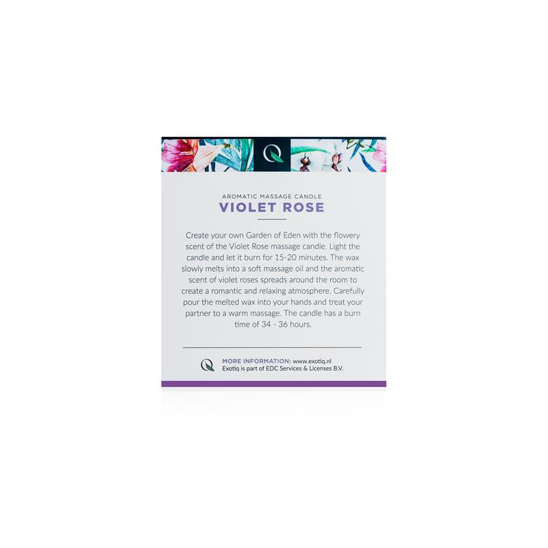 Vela de Masaje Rosa Violeta - 200g - Osmic