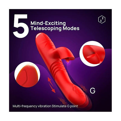 Vibrador con Empuje y Pulsación. Estimulación extra de Clítoris