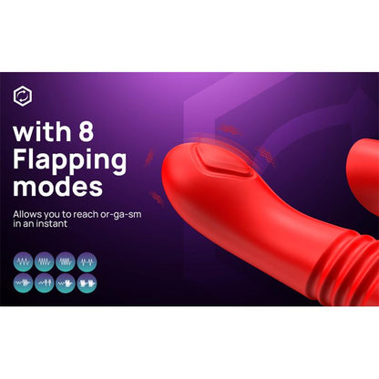 Vibrador con Empuje y Pulsación. Estimulación extra de Clítoris