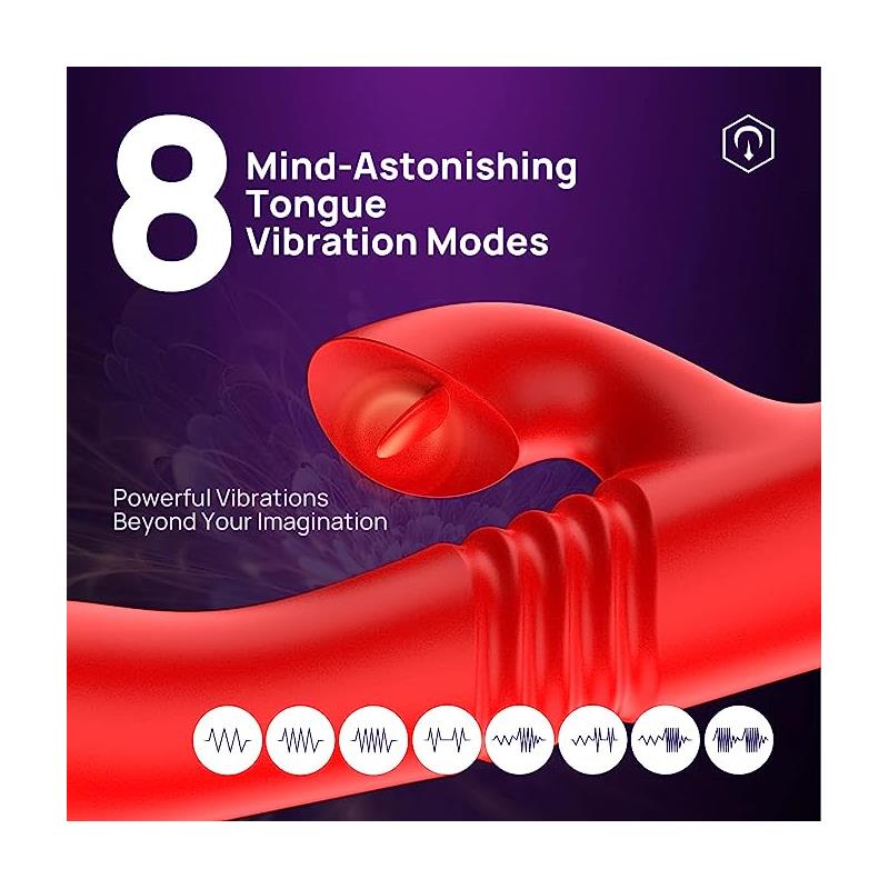 Vibrador con Empuje y Pulsación. Estimulación extra de Clítoris