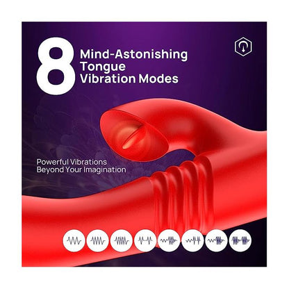 Vibrador con Empuje y Pulsación. Estimulación extra de Clítoris