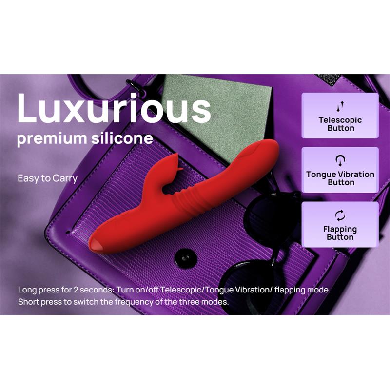 Vibrador con Empuje y Pulsación. Estimulación extra de Clítoris