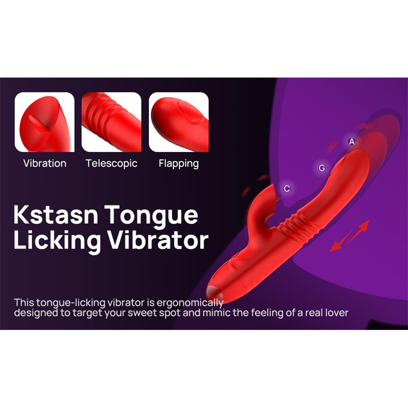 Vibrador con Empuje y Pulsación. Estimulación extra de Clítoris