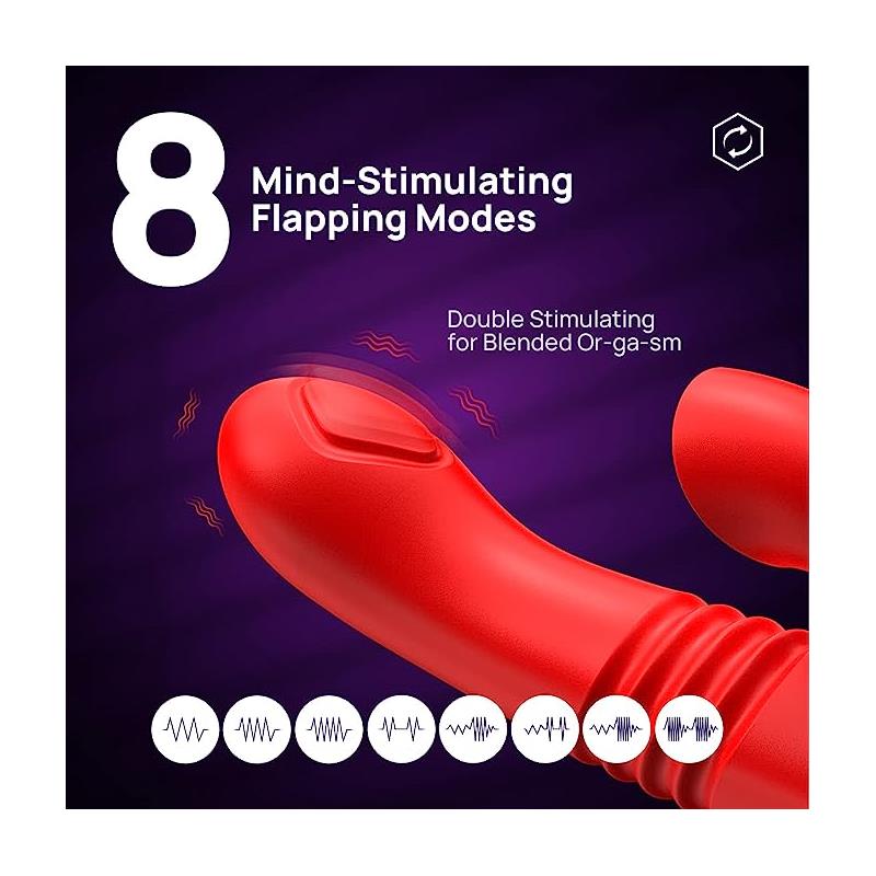 Vibrador con Empuje y Pulsación. Estimulación extra de Clítoris