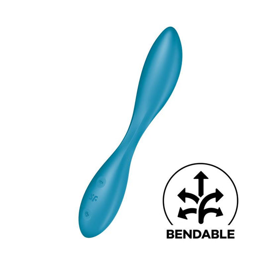 Vibrador Punto G. Cuerpo Flexible. 2 Motores y 12 Intensidades