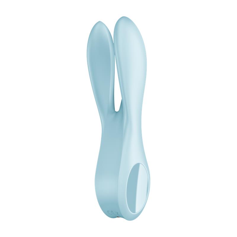 Vibrador de Tres Brazos. Azul. Threesome 1