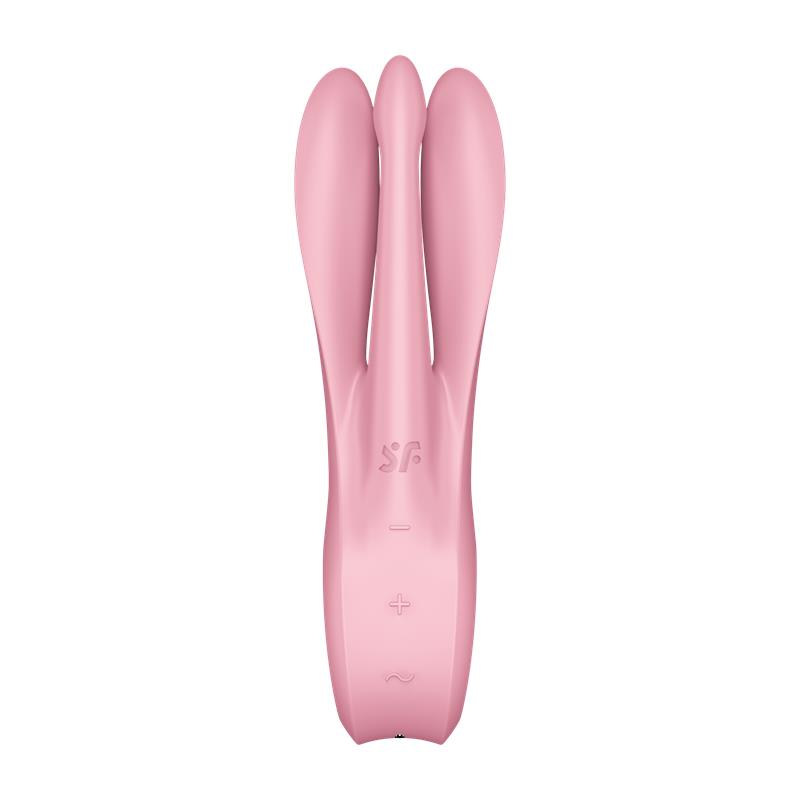 Vibrador de Tres Brazos. Rosa. Threesome 1