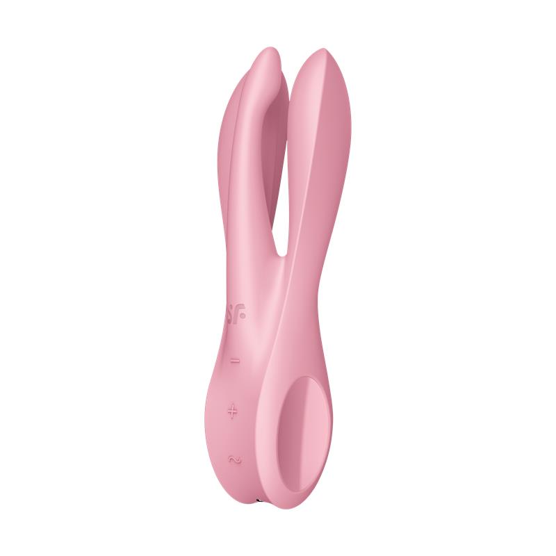 Vibrador de Tres Brazos. Rosa. Threesome 1