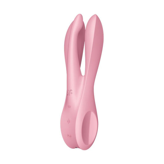 Vibrador de Tres Brazos. Rosa. Threesome 1