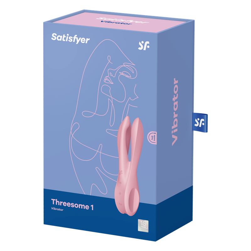 Vibrador de Tres Brazos. Rosa. Threesome 1