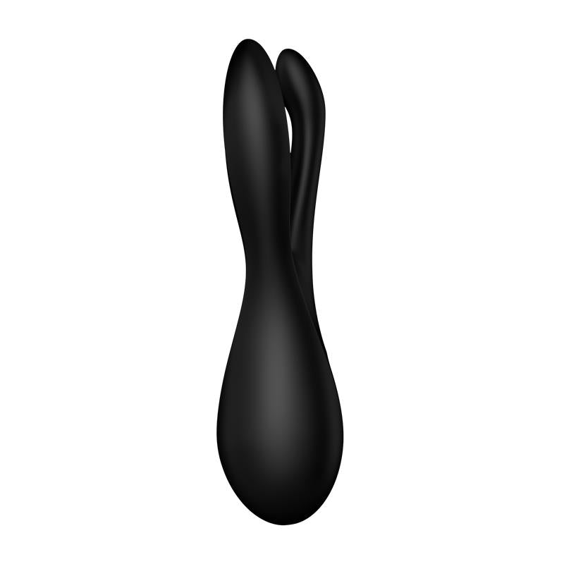 Vibrador de Tres Brazos. Negro. Threesome 2