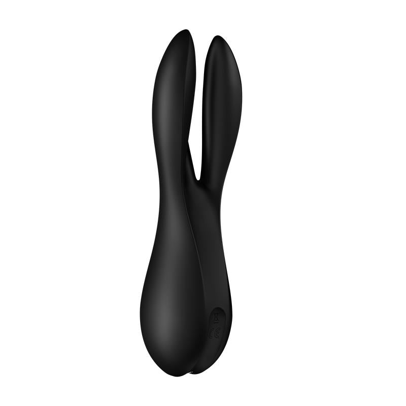 Vibrador de Tres Brazos. Negro. Threesome 2