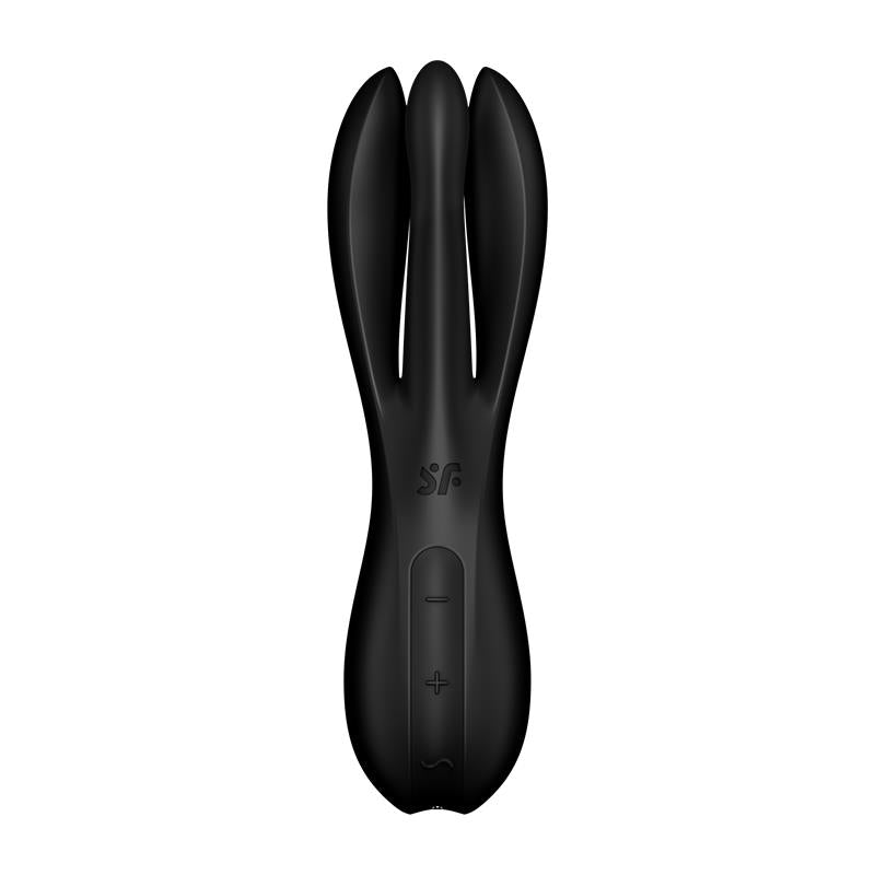 Vibrador de Tres Brazos. Negro. Threesome 2