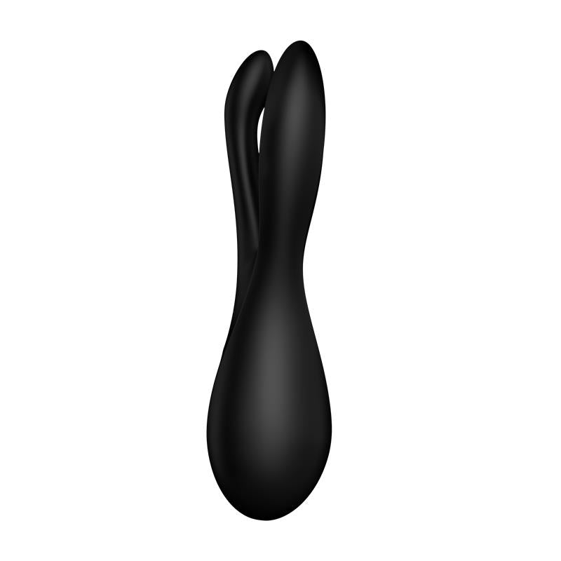 Vibrador de Tres Brazos. Negro. Threesome 2
