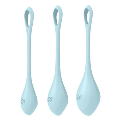 Set de 3 Bolas chinas Yoni Power 2 Azul Claro