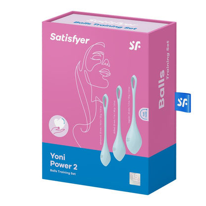 Set de 3 Bolas chinas Yoni Power 2 Azul Claro